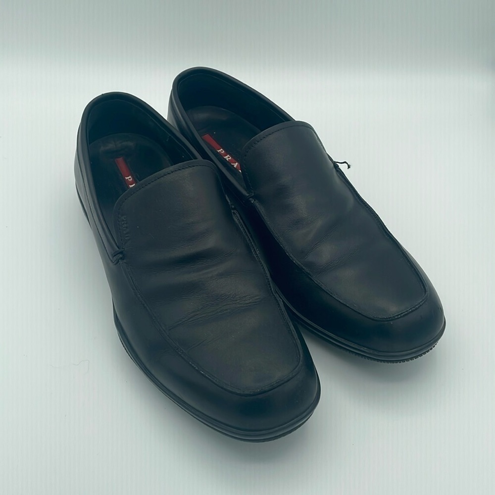 Prada - Slip On Old Money Loafers Shoes - Black - Size 8